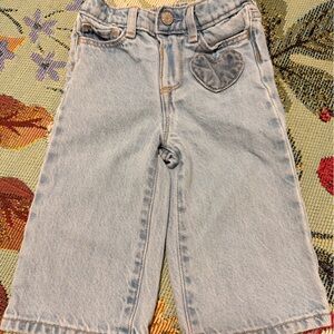 GAP Light Blue Kids Jeans with Heart Detail